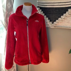 Red Northface Osito Jacket size Medium